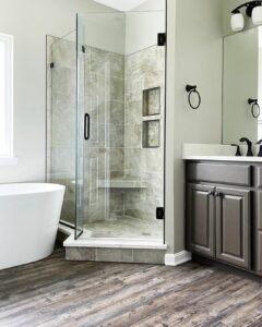 Frameless Doors for Neutral Shower