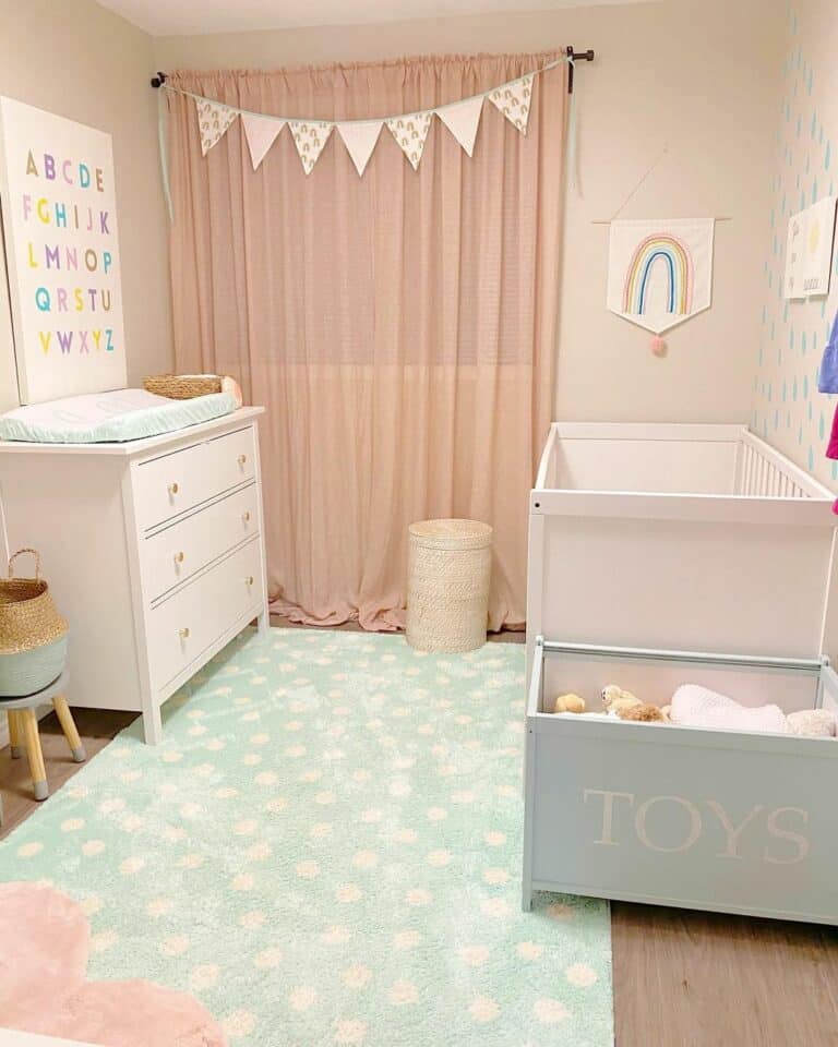Baby Room Ideas in Mint and Blush