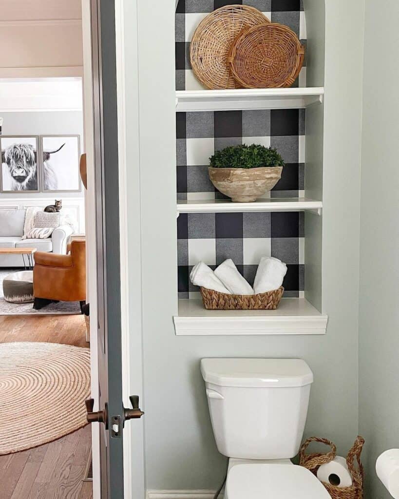 Bathroom Shelf Styling With Minimalist Accessories