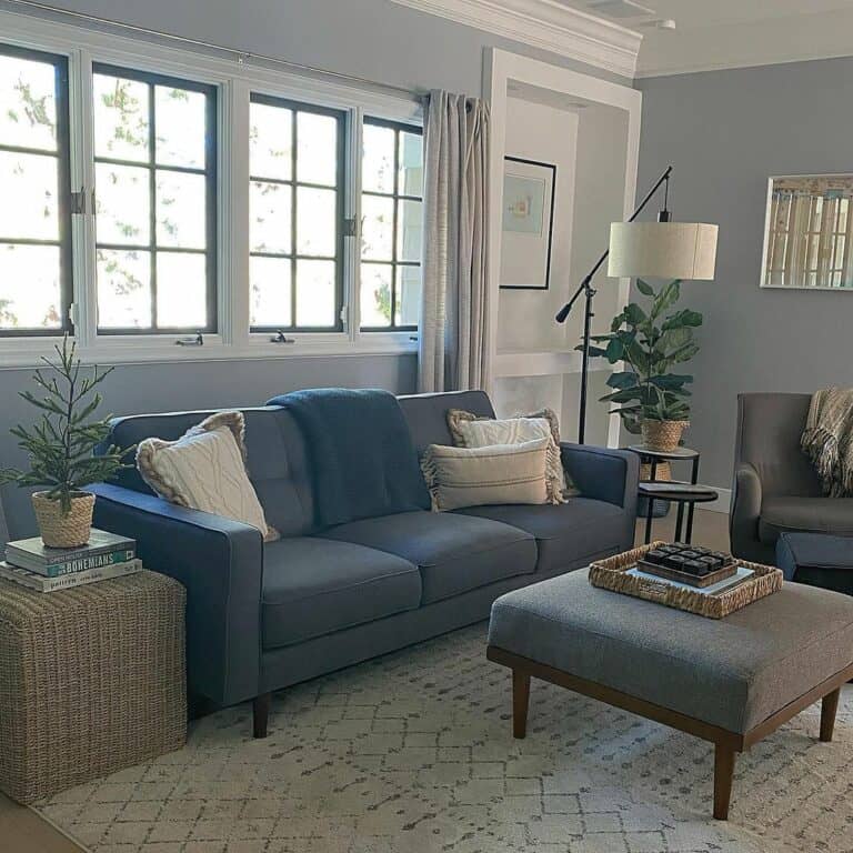 Blue Gray Undertones in a Sitting Room