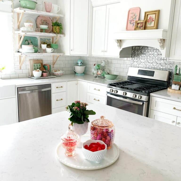 Blush and Mint Kitchen Accents