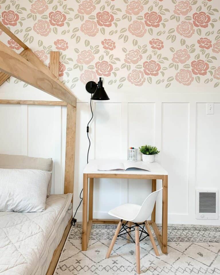 Board and Batten Wall and Wallpaper Combo