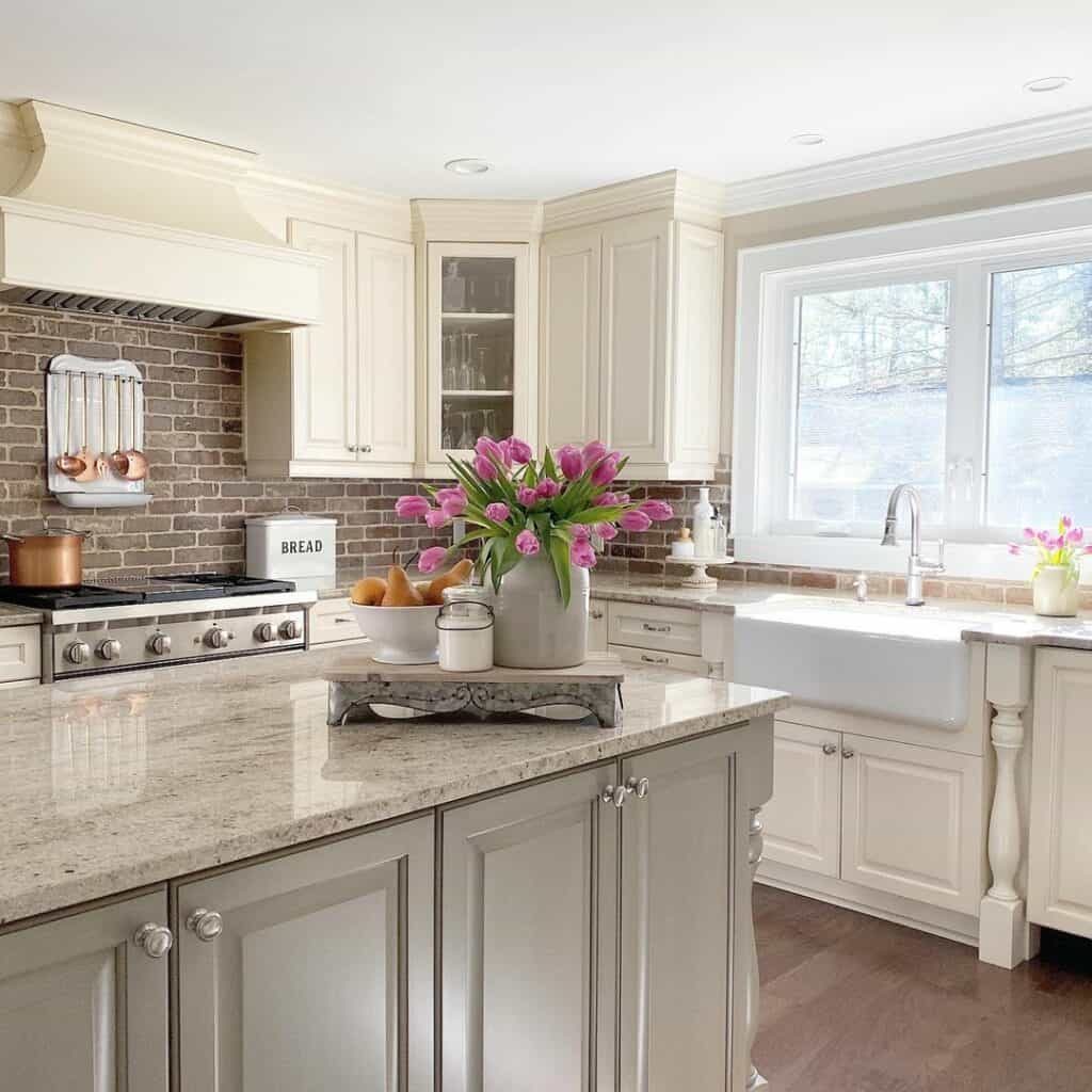 Bright Pink and Citrus Kitchen Counter Décor