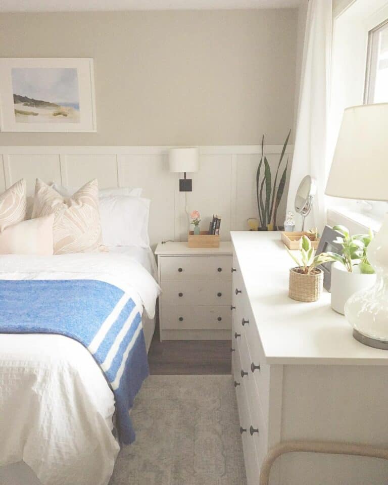 Coastal Accents Accessorize White Bedroom