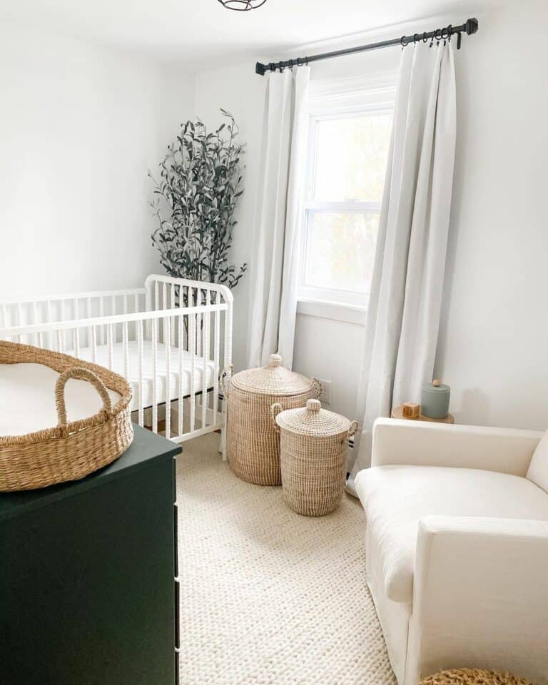Coastal-style Baby Room