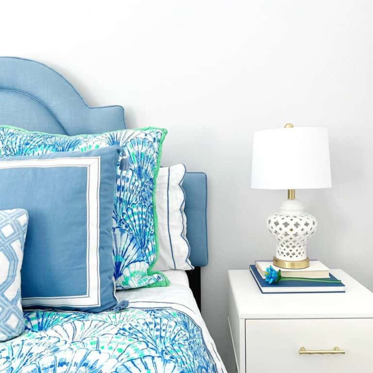 Coastal-themed Bedroom With Nautical-themed Bedding