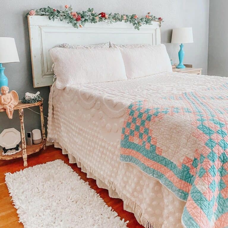 Cozy Bedroom With Quilted Bedding