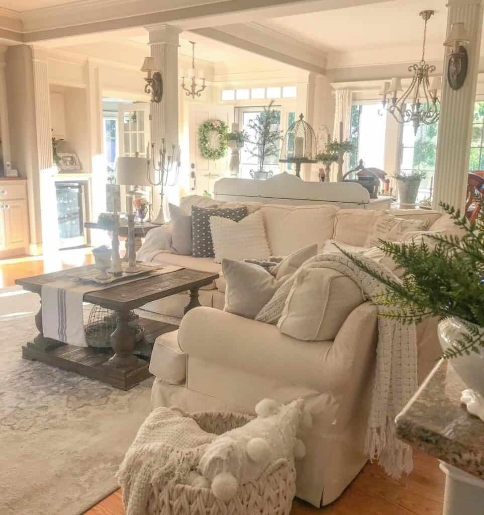 Cozy French Cottage-themed Living Area