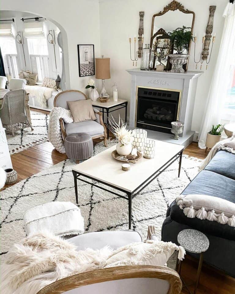 Cozy French Country Cottage Living Room