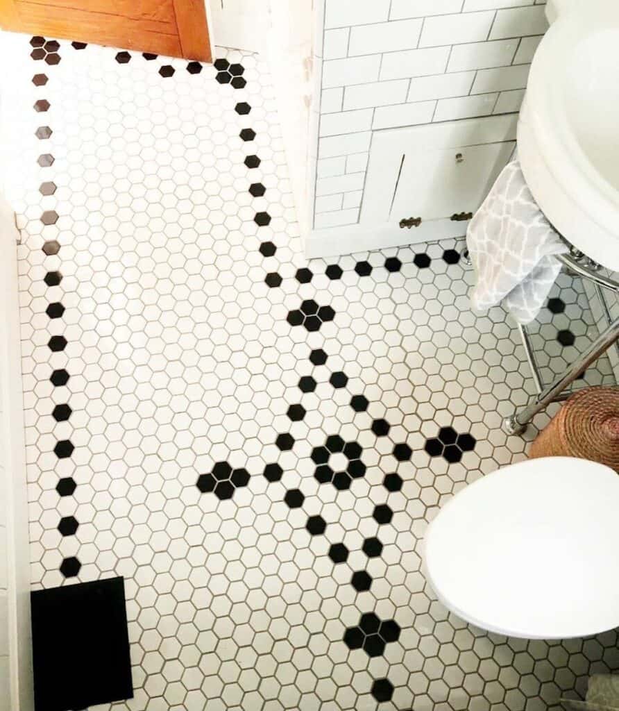 DIY Hexagonal Bathroom Floor Tile Ideas Soul & Lane