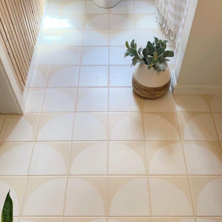 DIY Stencils for Bathroom Floor Tile Ideas