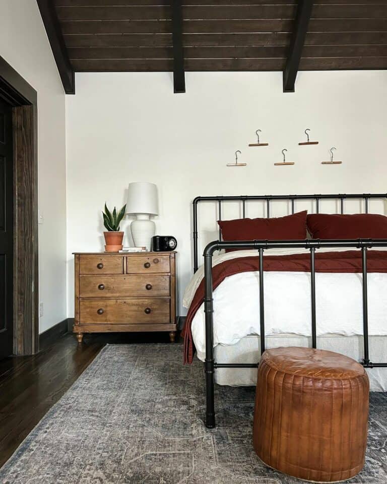 Dark Wood Vaulted Ceilings With Exposed Beams