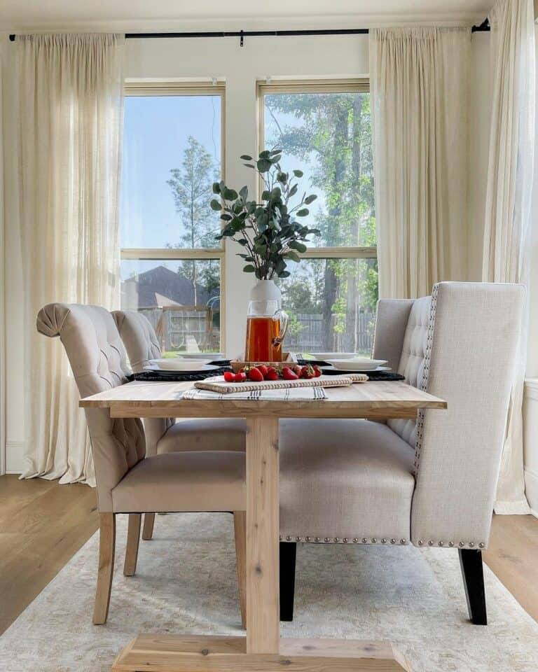 Dreamy Dining Room Drapes