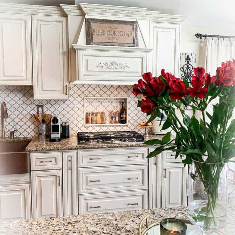 French Country Kitchen with Niche