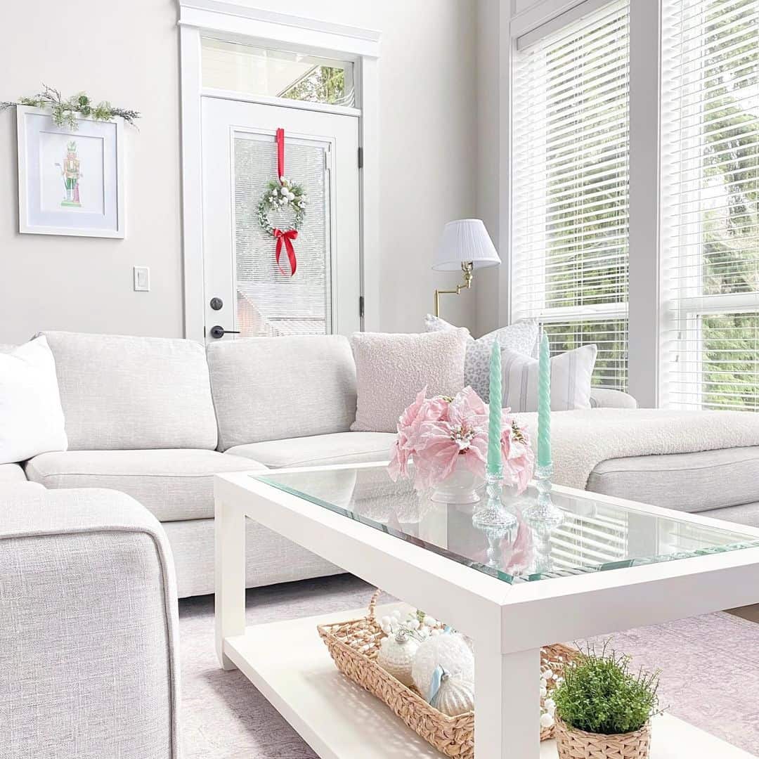 Gray Chaise Lounge Sofa With White Coffee Table Soul & Lane