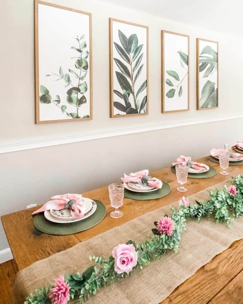 Greenery Surrounds a Wooden Table - Soul & Lane