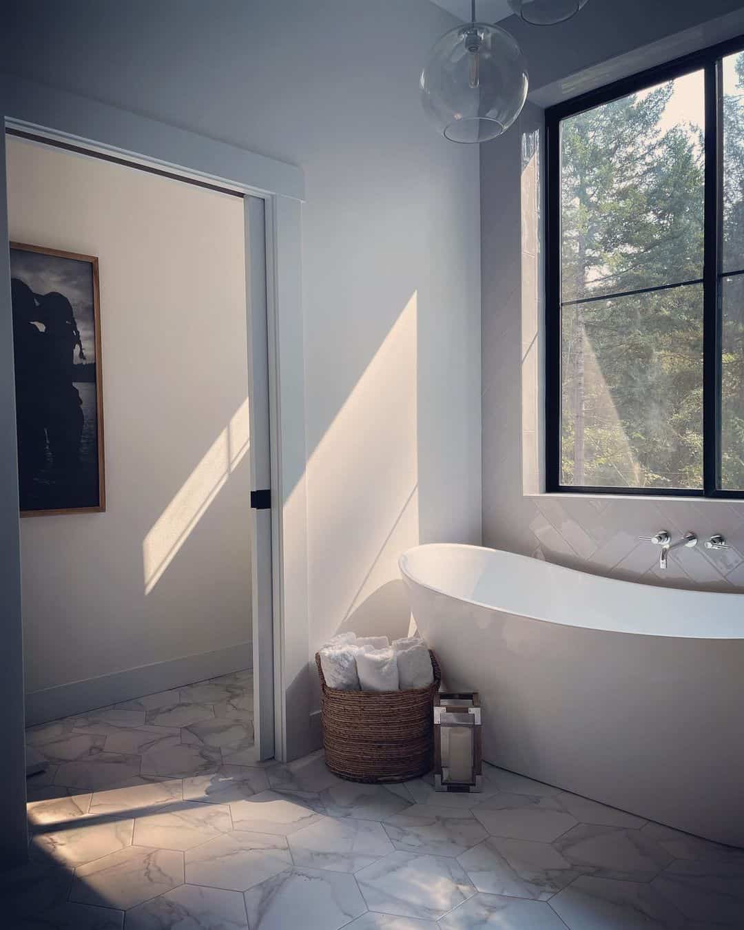 30 Unique and Replicable Bathroom Floor Tile Ideas