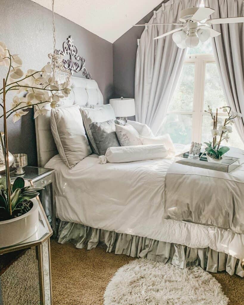Hollywood Glam Gray Bedroom