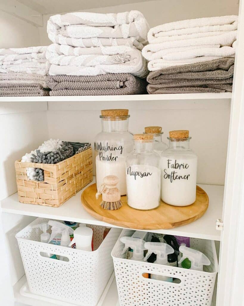 Laundry Closet Storage