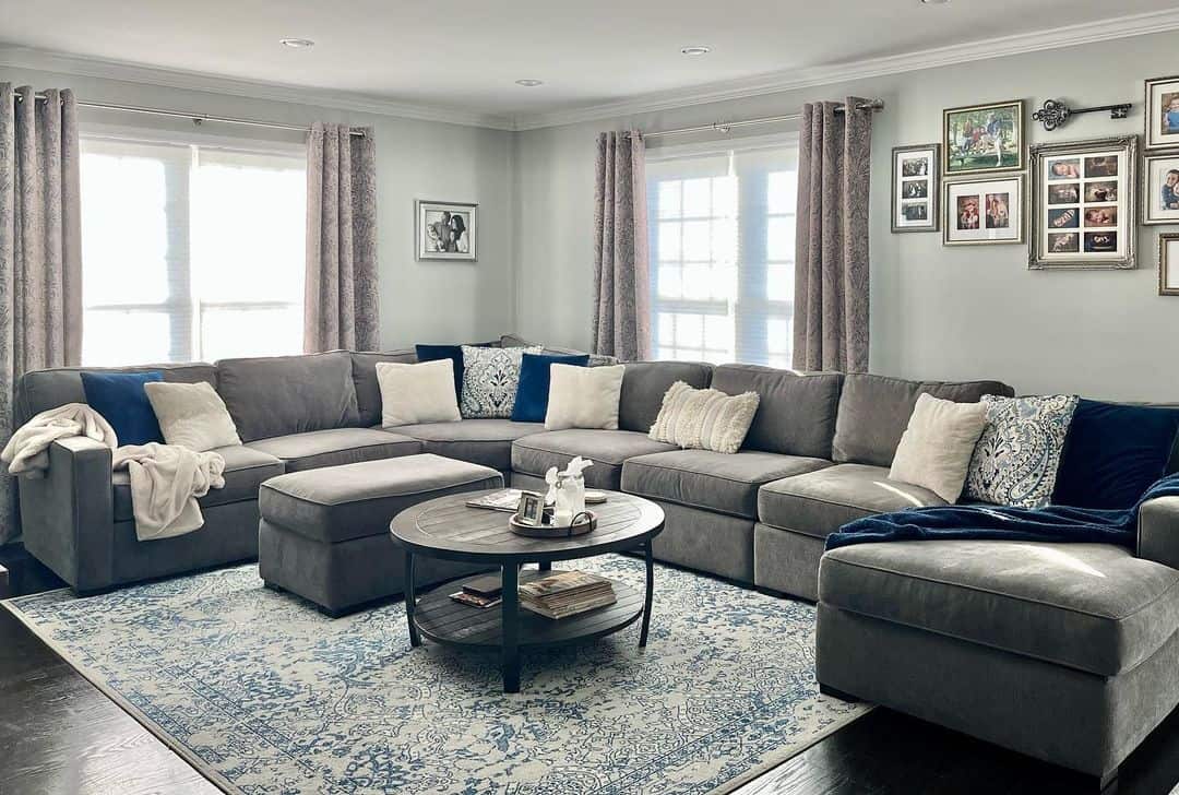 Layout for Gray Living Room Sectional Sofa Soul & Lane