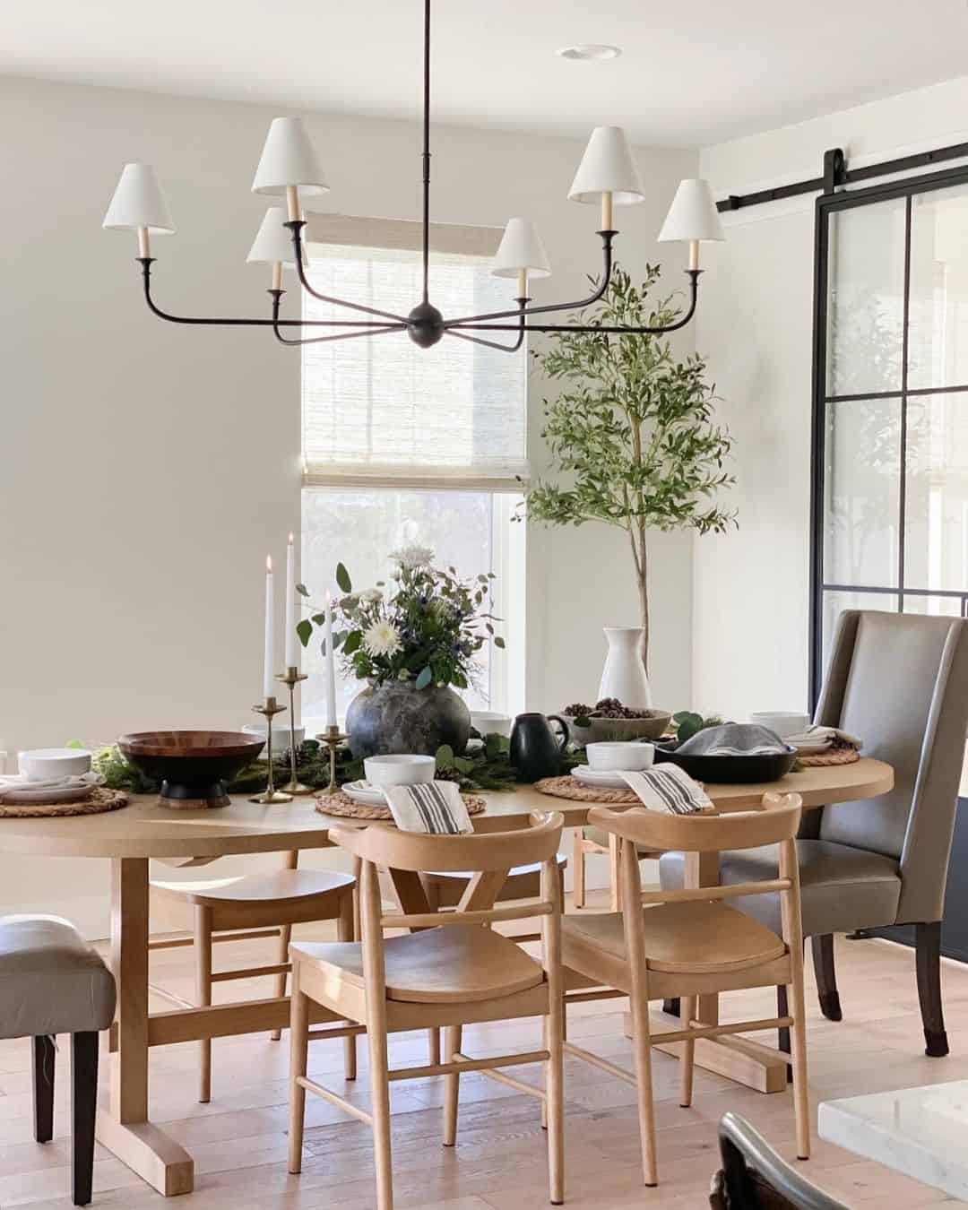 light dining room table and chairs