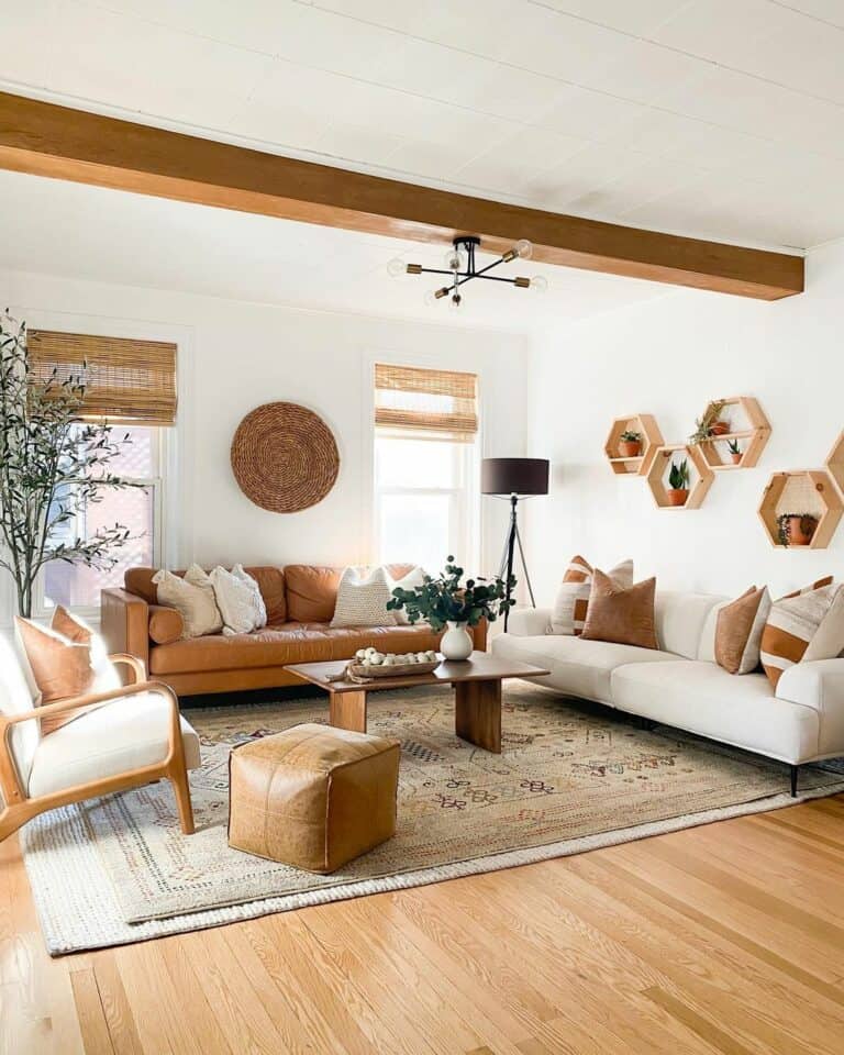 Living Room Ceilings With Faux Exposed Wood Beams