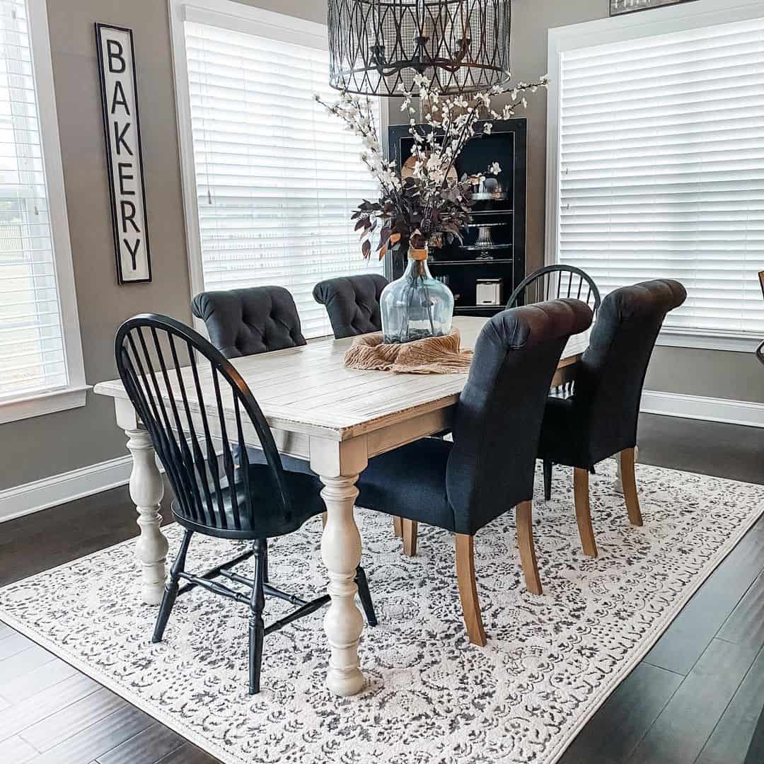 Modern Dining Room With Windsor and Parsons Chairs - Soul & Lane