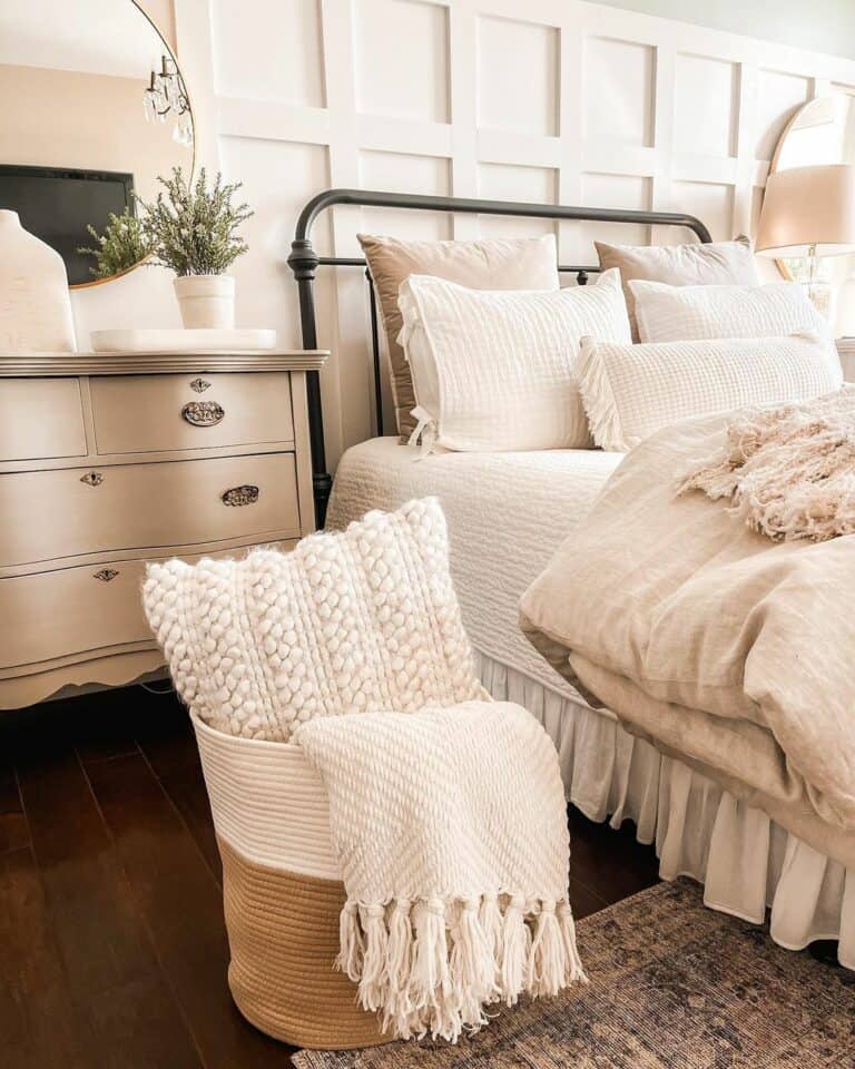 Modern Farmhouse Bedroom With Board and Batten Accents