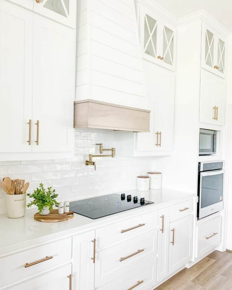 Modern Farmhouse Kitchen With White Shiplap Accents