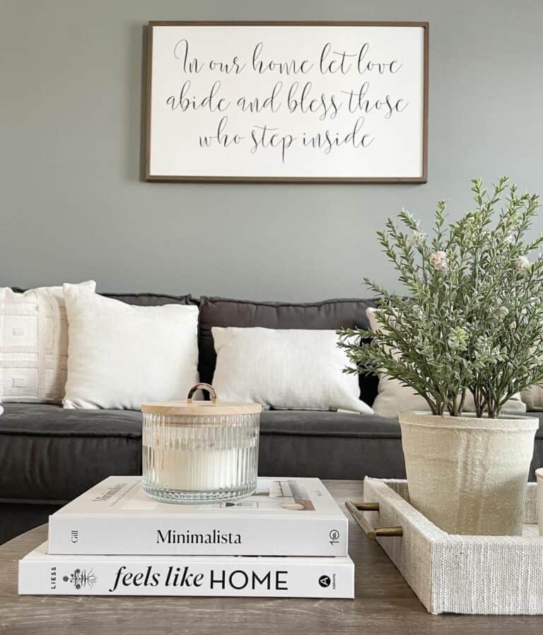 Modern Farmhouse Living Room Tablescape Soul & Lane