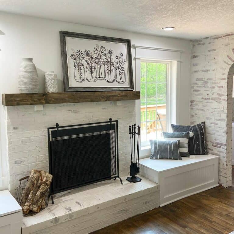 Modern Farmhouse Wire Firewood Basket