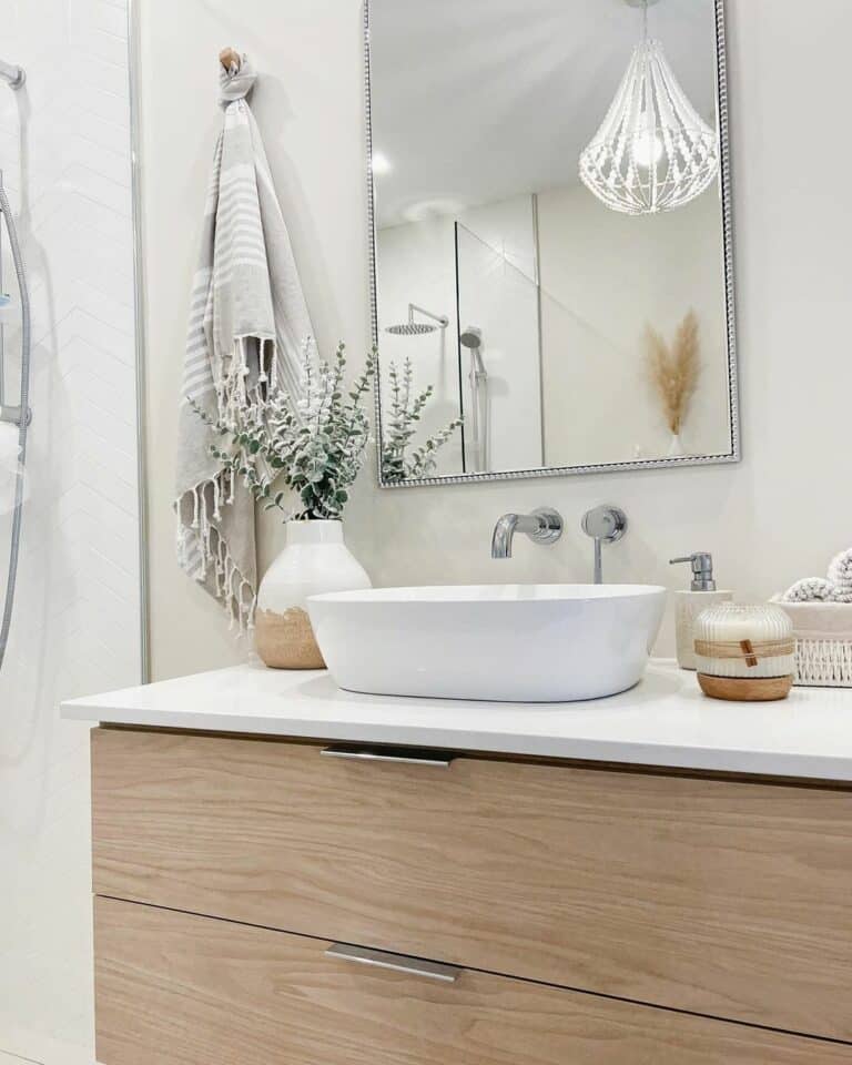 Modern Vanity Complete With Vessel Sink