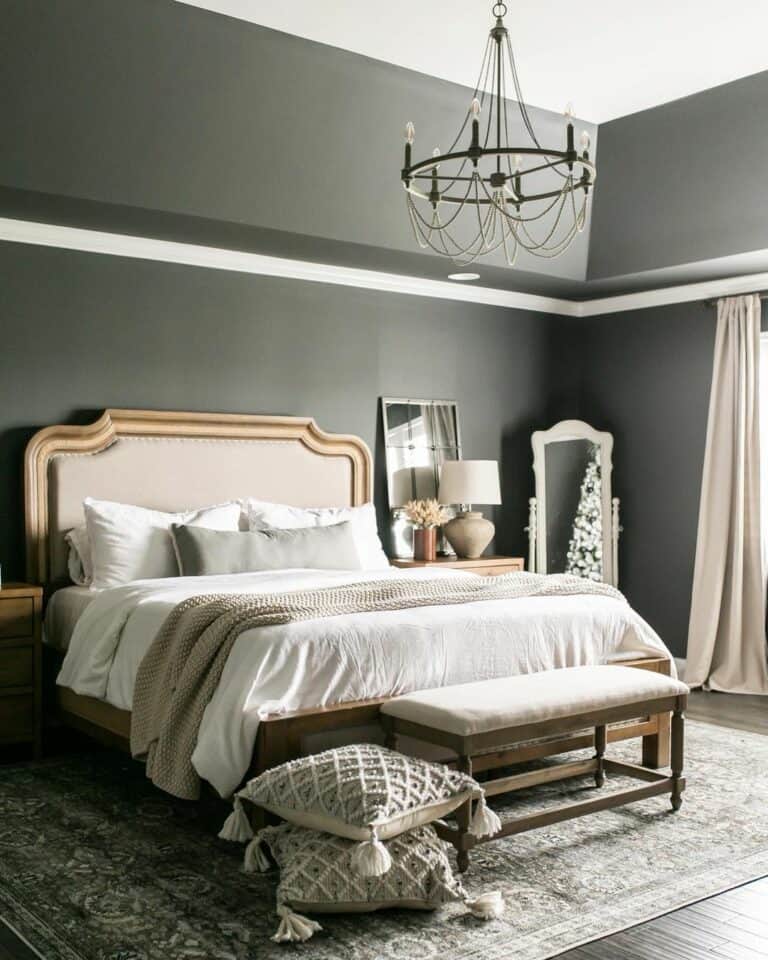 Moody Master Suite With Cream Accents