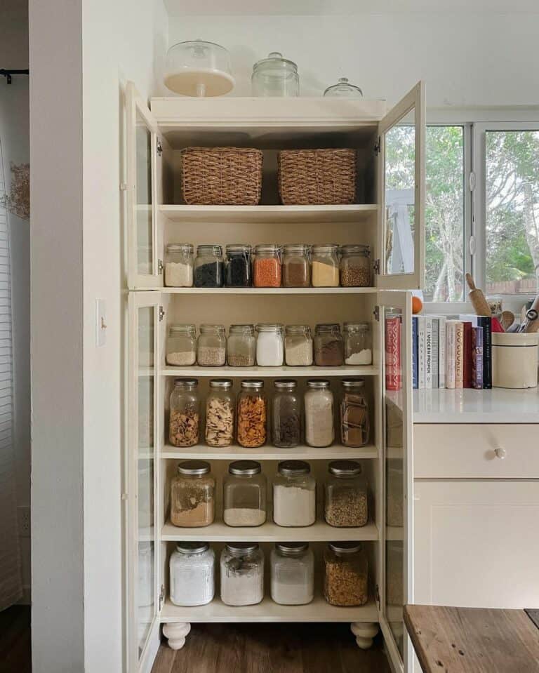 Pantry With Mason Jars