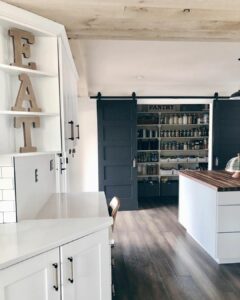 Pantry With Sliding Doors