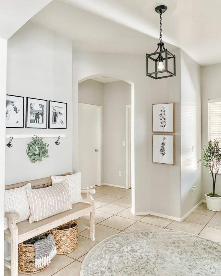Powdery Light Gray Hallway Color Inspiration