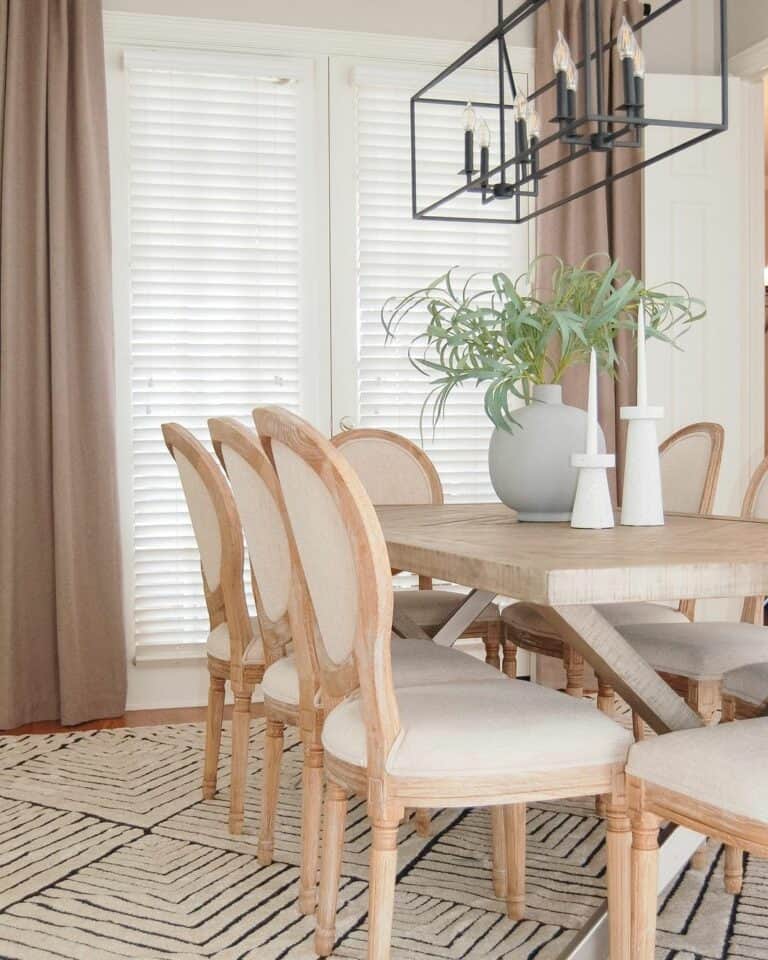 Pretty in Beige Dining Room