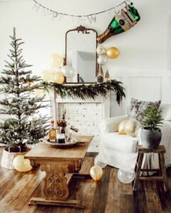 Rustic Space With Faux Mantel