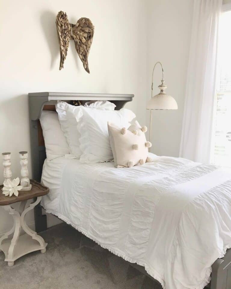 Simple White Guestroom