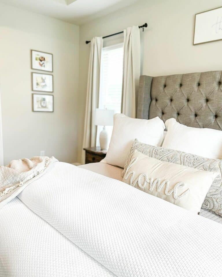 Simple and Elegant Modern White Bedroom