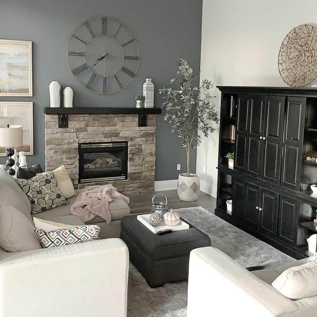 Slate Gray Accent Wall