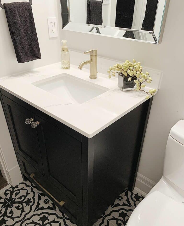 Small Guest Bathroom With Luxurious Modern Finishes