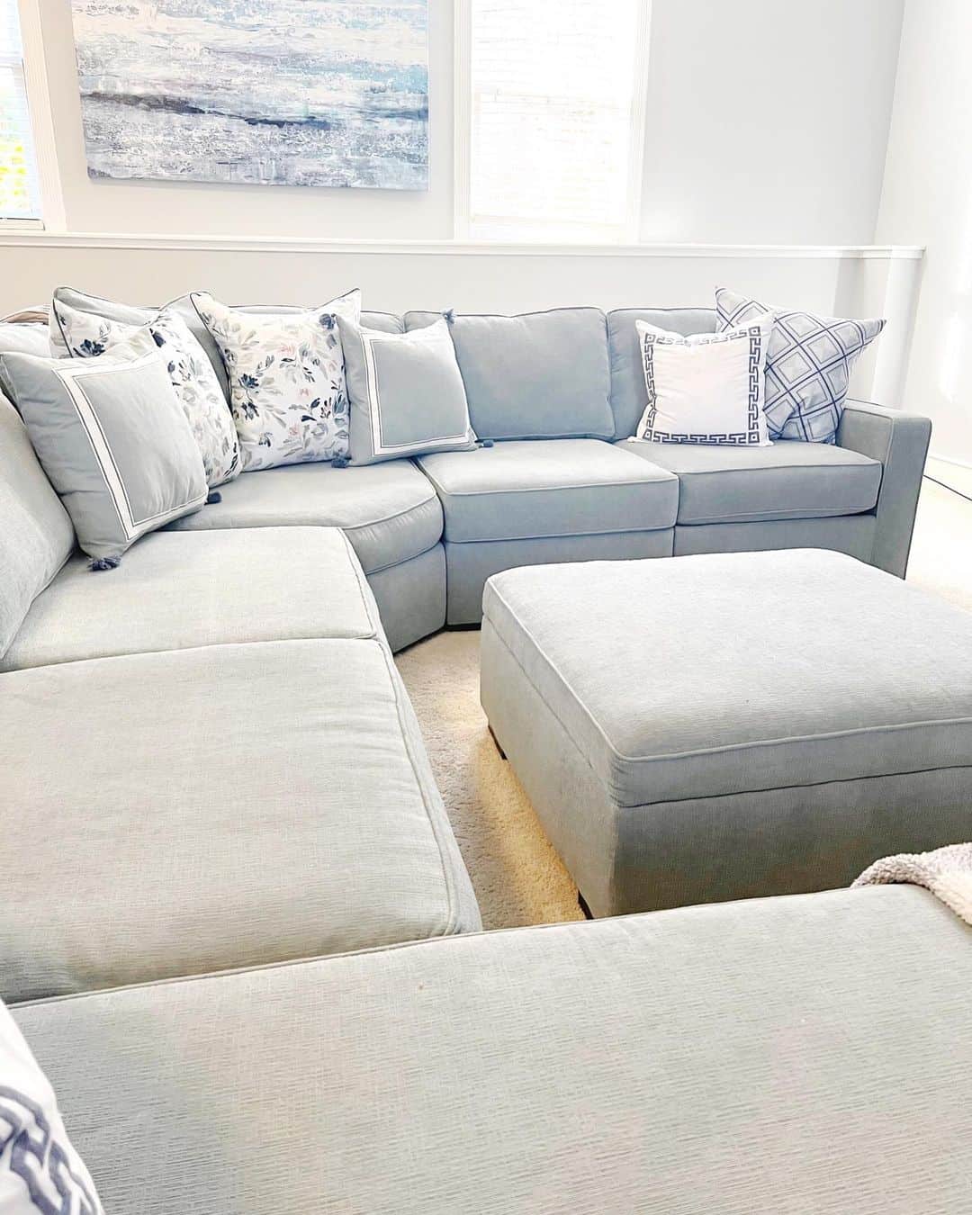 Small Living Room With Gray Sectional Couch Soul & Lane