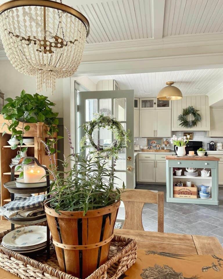 Spring Farmhouse Living Room