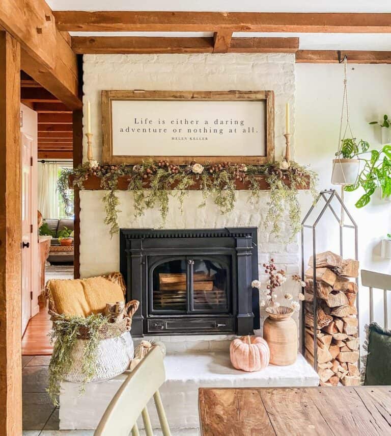 Steel Frame for Indoor Firewood Storage