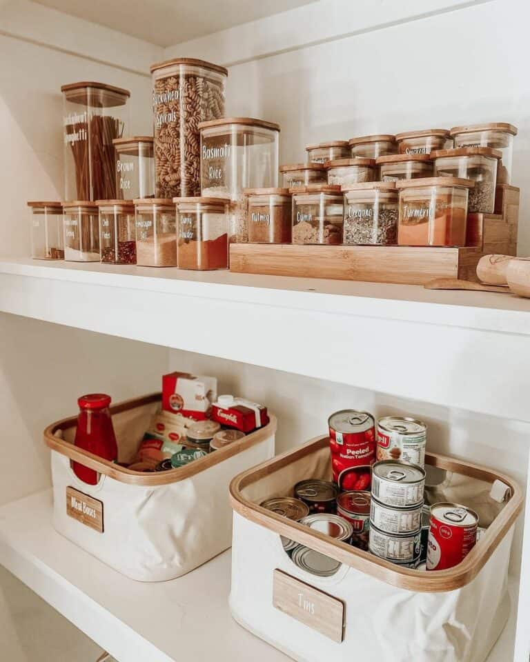 Storage Containers for Pantry Shelves