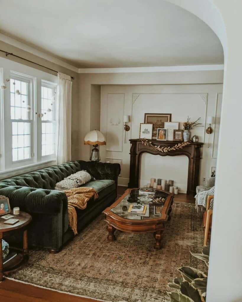 Subtle Victorian Living Room Style