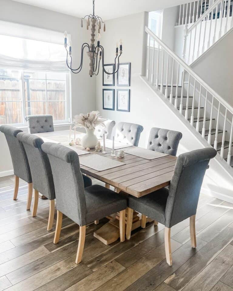 Tufted Chairs Surround Easter Display