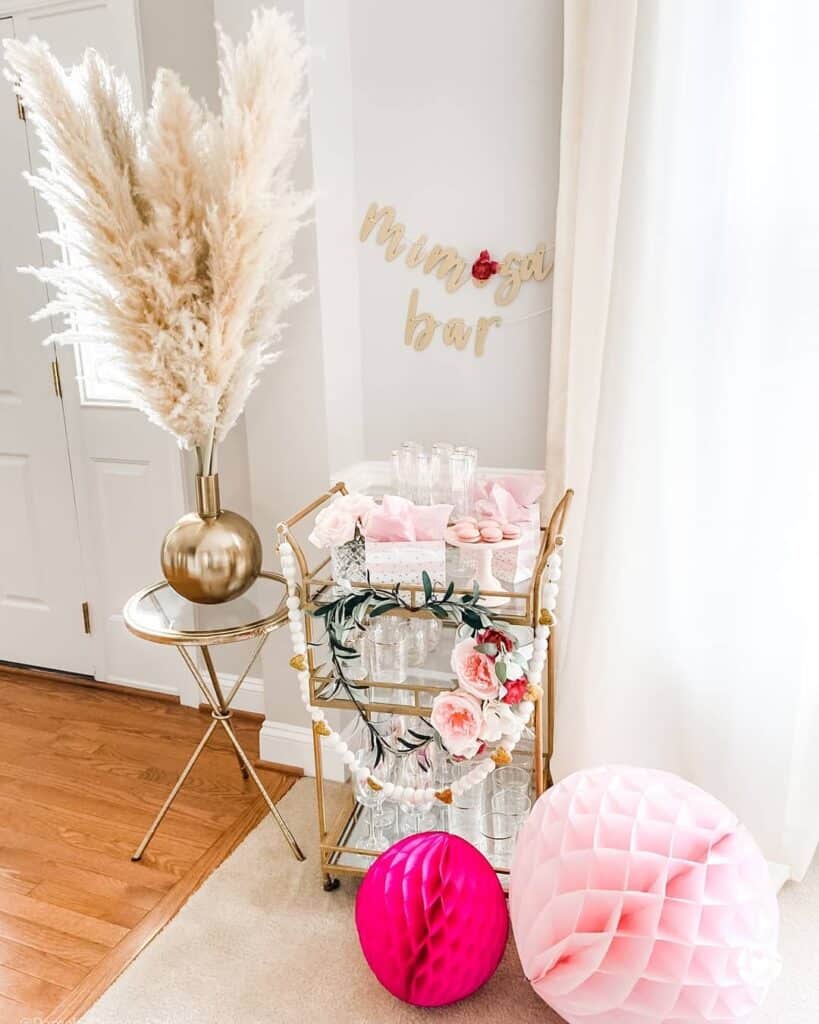 Valentine's Display Beside Front Door