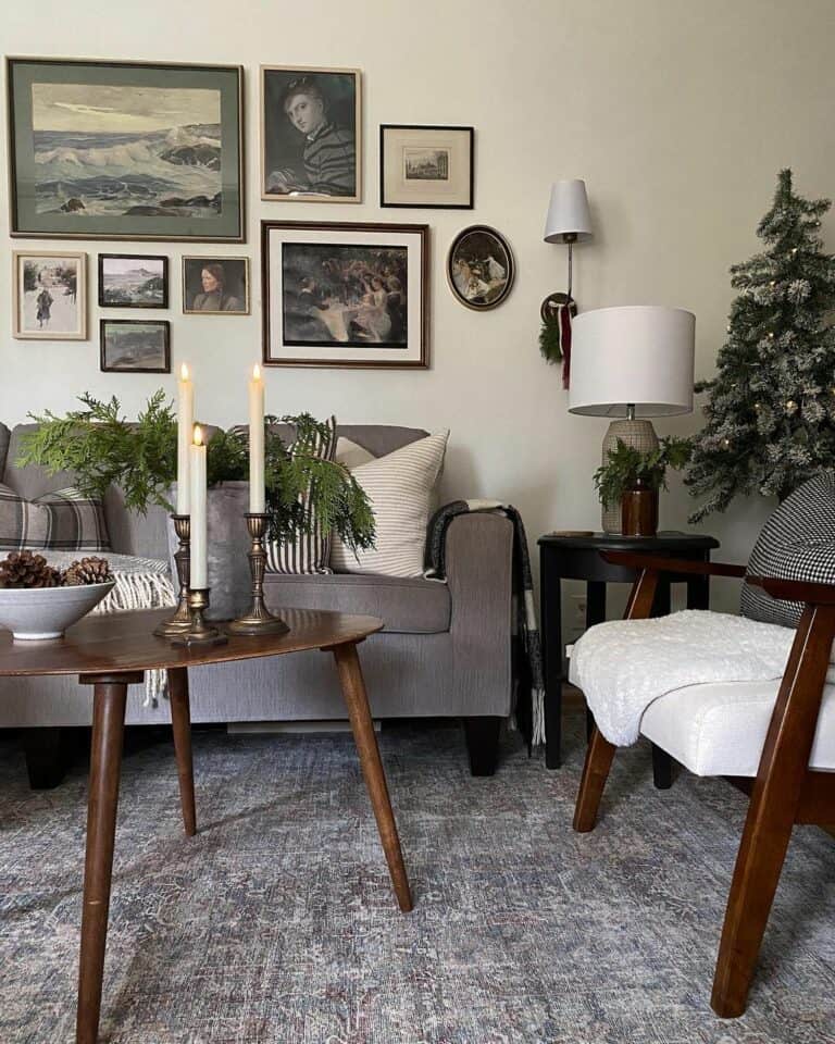Vintage Gallery Wall Layout Inspiration for a Living Room - Soul & Lane
